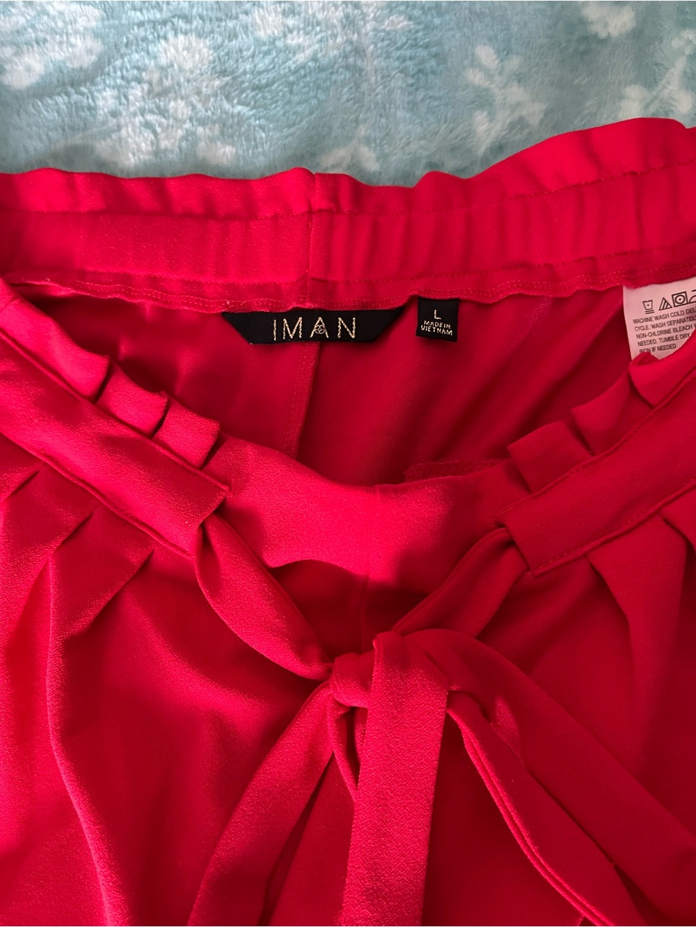 Iman dressy red shorts
